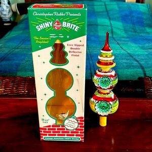 Christopher Radko Shiny Brite Tree Topper. Gently used.